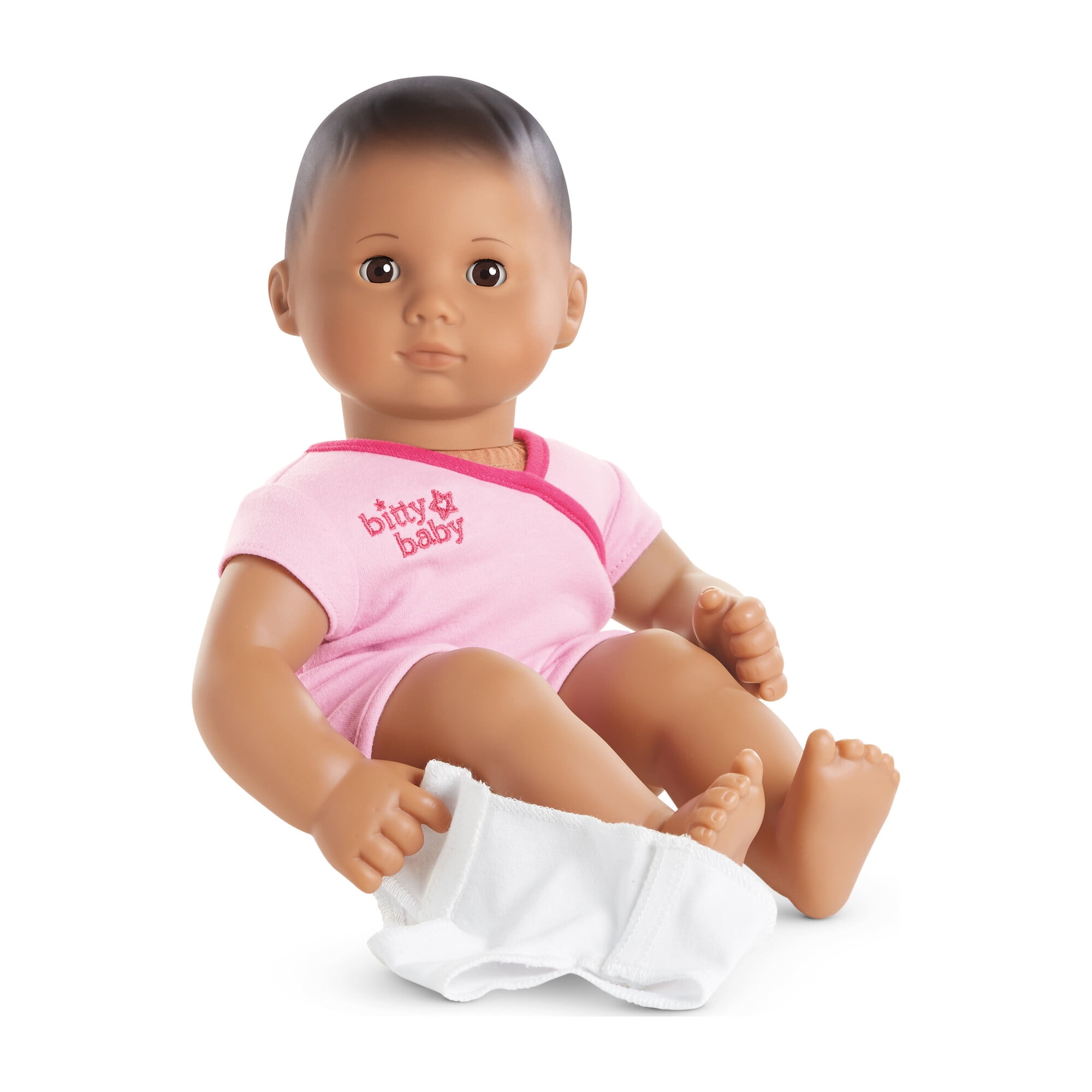 American Girl Bitty Baby 15 Inch Doll 5 Medium Skin; Brown Eyes; Dark Brown Hair BB5