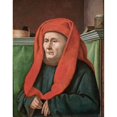 thumbnail image 2 of France 15th Century 15x18 Gold Ornate Wood Framed with Double Matting Museum Art Print Titled - Portrait of a Man, 2 of 4