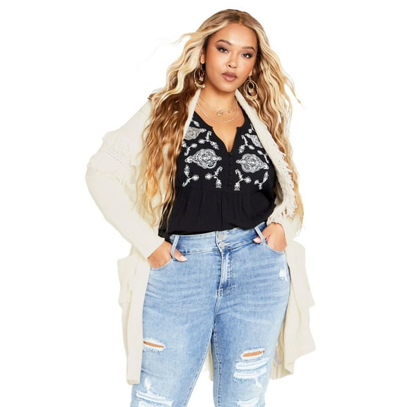 Avenue Women's Plus Size Shaylee Coatigan