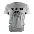 thumbnail image 6 of Funny cat petting guide T-shirt Cat lover Pet tee shirt cat person birthday gift Wife mom shirts (Medium Navy Blue), 6 of 7