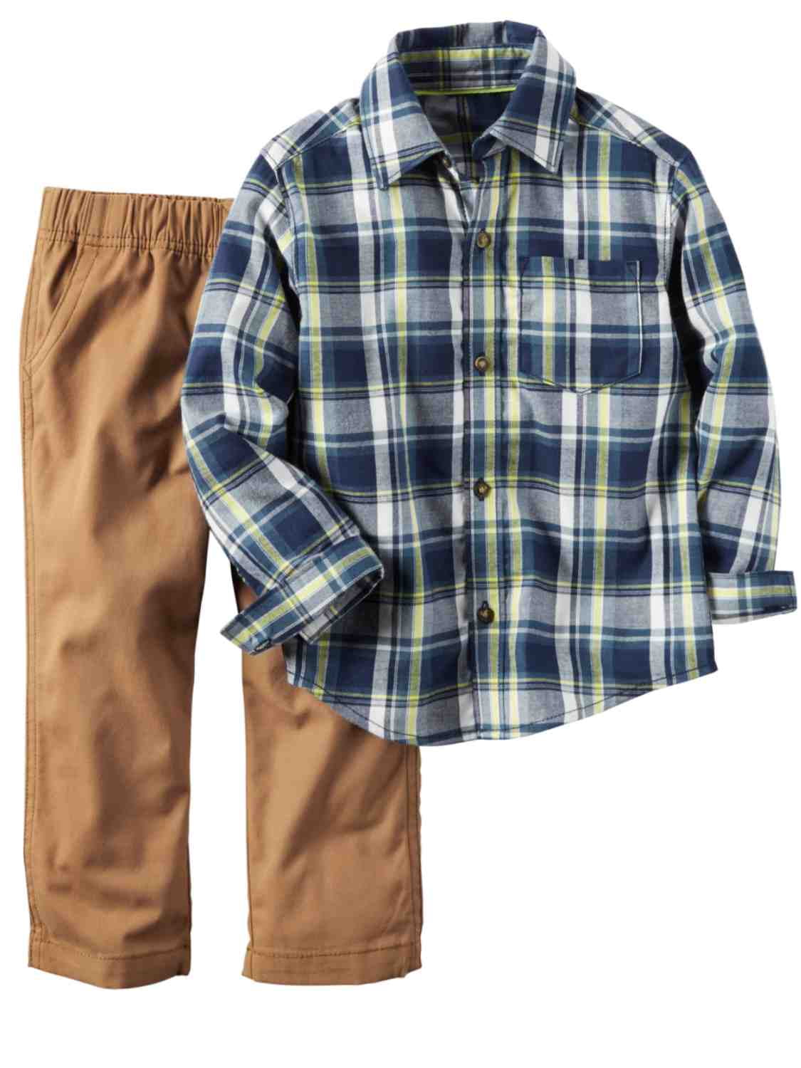 Details about   Gap Baby Boy Plaid Lined Pants Khakis Pull On Cotton Blue Size 18-24 Months NWT 