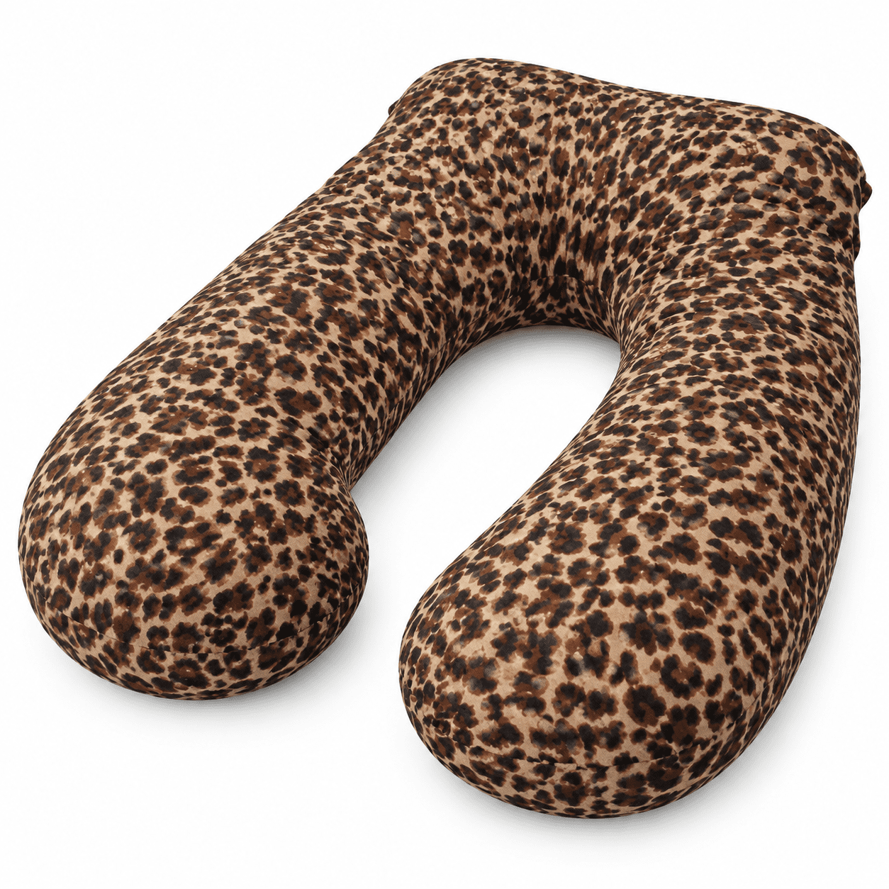 Leopard Print U-Shaped Full Body Support Pillow for Maternity and Adult Sleep