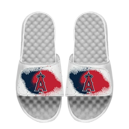 

Men s ISlide White Los Angeles Angels Spray Paint Slide Sandals