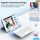 thumbnail image 4 of Funda GKABXY con Teclado para iPad 10.2 pulgadas 2021/2020/2019, Funda Teclado Bluetooth Desmontable con Soporte para Lápiz, Soporte Multiángulo para Estudio/Oficina/Viaje (Azul Cielo), 4 of 7