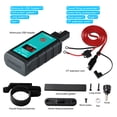 thumbnail image 2 of sweethay rápido para motocicleta, interruptor de botón USB Dual, 12-24V, IP66, resistente al agua, puerto SAE, Cable de 1,4 m, voltímetro, Accesorios para motos sweethay VI017122-00B, 2 of 6