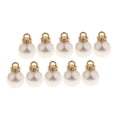 thumbnail image 1 of 10x ABS Pearl Pendant for Dangle Earring Bracelet Jewelry 14mm, 1 of 8