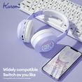 thumbnail image 2 of Miniso Sanrio EM-368   5.2 Headphone Stereo Sound Wireless Earphones With RGB Light Headsets Kuromi Melody Hello Kitty Xinyi, 2 of 5