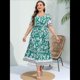 thumbnail image 5 of Vestido de Verano Holgado Informal de Corta con Corte A y Corte en A para Mujer, Talla Grande Verde XXXL, 5 of 8