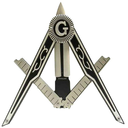 Freemason Master Free Mason Folding Pocket Knife Masonic Seal G