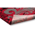 thumbnail image 2 of Infinity Home 600604 Tapis de Zone Rubis Fleur de Lis 3 Pi. 11 Po. x 5 Pi. 3 Po. - Rouge, 2 of 5