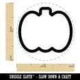 thumbnail image 2 of Pumpkin Outline Halloween Fall Harvest Rubber Stamp for Scrapbooking Crafting Stamping - Medium 1 Inch, 2 of 7