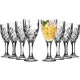 thumbnail image 2 of Royalty Art Vintage Highball Goblet Glassware Set, 8 Tumbler Glasses, Decorative Chalice Kinsley Design for Beer, Liquor, Wine, Water, and Beverages, Party and Event Serving, 2 of 4