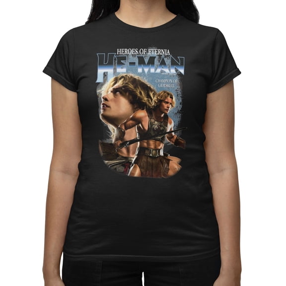 Masters Of The Universe Movie He-Man Champion Of GrayskullWomen's T Shirt (Black, S-XXL)
