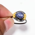 thumbnail image 2 of Tanzanite - Tanzania Black And Gold Plated 925 Sterling Silver Ring S.8 R84463, Christmas Gift, 2 of 3