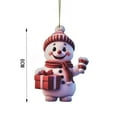 silver christmas ornaments white and gold my little mini 2D Cartoon