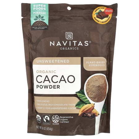 (Pack Of 6) Navitas Cacao Powder Organic 16 Oz