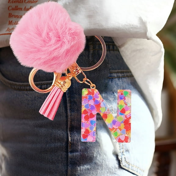 PPLoney Personalized Initial Letter Keychain - Durable Keychain Pendant for Keys, Bags, Great for Gifts on Birthdays, Graduations, Housewarmings, and Travel!