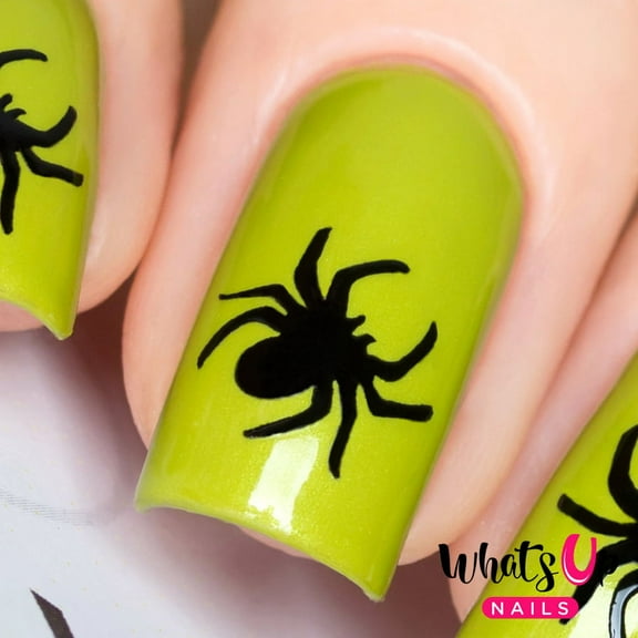 Whats Up Nails - Spider Vinyl Stencils Nail Art Design