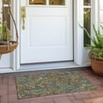 thumbnail image 6 of Addison Rugs Chantille Indoor/Outdoor Transitional Paisley Chocolate Washable Rectangle Rug, 1'8" x 2'6", 6 of 6