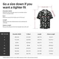 thumbnail image 5 of Balery Daisies Flowers Men's Casual Button Down Shirt Short Sleeve Textured Summer Cuban Beach Shirts-X-Large, 5 of 7