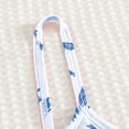 thumbnail image 5 of mgoYE Swimsuit for Girls 10 12 Girls Swimsuit Bikini Set 2 Piece Bathing Suit Ruffled Contrast Trim Adjustable Straps Girls Swimwear(Blue,11-12 Years), 5 of 7