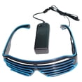 thumbnail image 1 of YJ005 LED Shutter Glasses - 10 Color Options, 4 Lighting Modes (Steady, Slow Flash, Burst Flash, Off) - Cool EL Luminous Effect, PC Frame & AC Lens - Perfect for Halloween, Parties, Bars, Nightclubs, 1 of 6