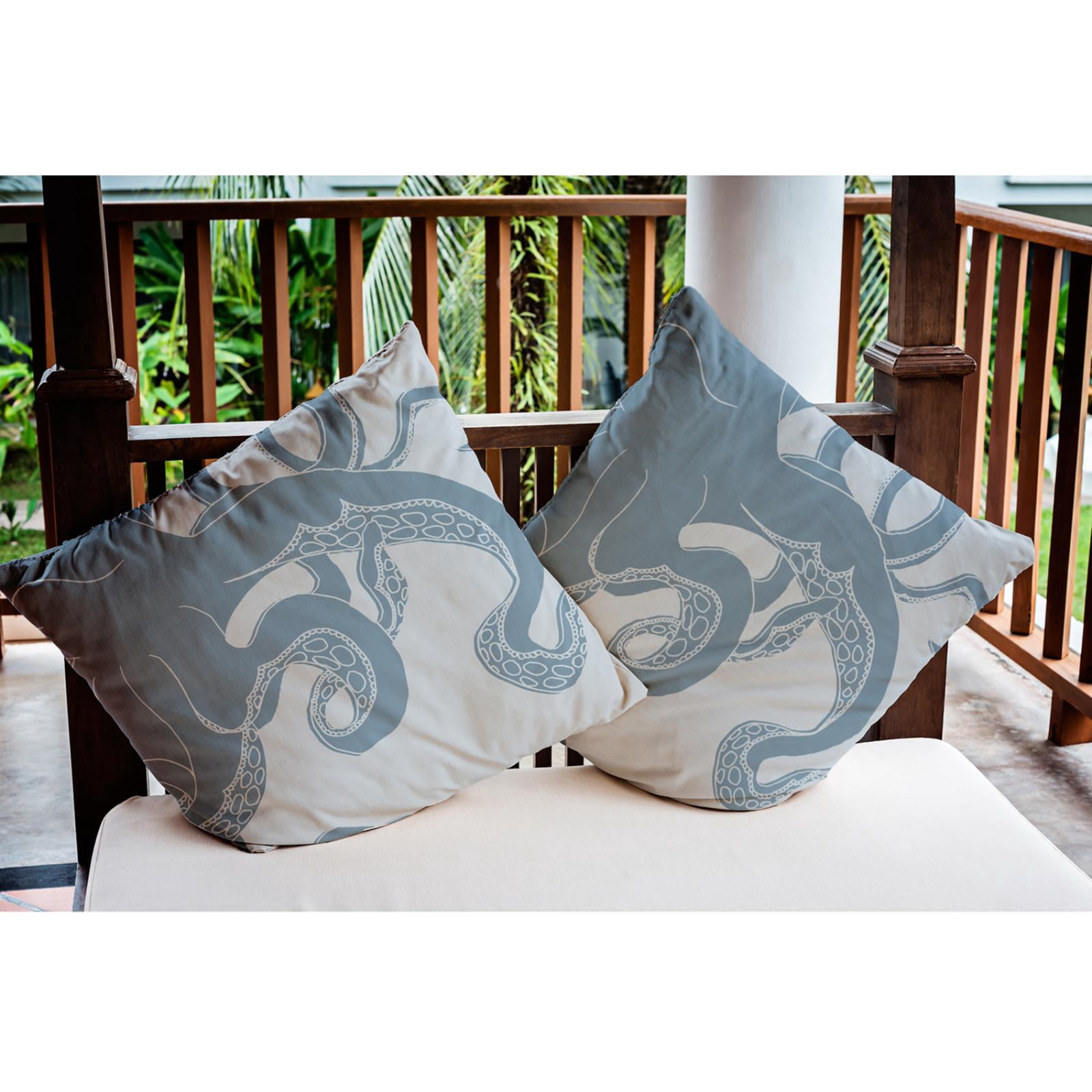 E by Design Gus Nautical Indoor/Outdoor Throw Pillow