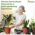 thumbnail image 6 of Horticultural Activated Charcoal for Plants by Olivette | Terrarium Horticulture Moisture Absorbers | Terrarium Supplies | USDA Organic Certified | Made from Recycled Olive Tree Byproducts | 3 Bags, 6 of 7