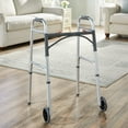 thumbnail image 5 of McKesson Walker with Wheels for Seniors - Foldable, 350 lbs Limit, 1 Ct, 5 of 11