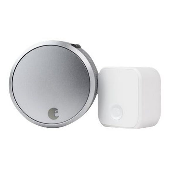 August Smart Lock Pro + Connect - Door lock - electronic - smart lock - Z-Wave - silver