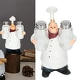 thumbnail image 3 of Statue de Chef Ensemble de Salière, Statue Adorable Pots à Épices en Résine Peints à la Main pour la Maison, 3 of 7