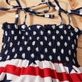 thumbnail image 5 of Aunavey Newborn Baby Girl 4th of July Outfits Romper Independence Day American Flag Print Clothes, 5 of 6