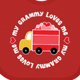 thumbnail image 4 of Inktastic My Grammy Loves Me Valentine Truck Boys or Girls Baby Bib, 4 of 4