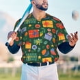 thumbnail image 5 of Lsque Christmas Gift Pattern Mens Polo Golf Shirts Funny Graphics Shorts Sleeve Button Shirts Baseball T-shirt-Medium, 5 of 7