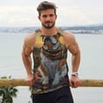 thumbnail image 6 of Susaid Flower Field Cute Bulldog Print Men's Sleeveless Workout Running Tank Top Dry Fit Athletic Gym Sports Swim Beach Muscle Bodybuilding Shirts-4X-Large, 6 of 7