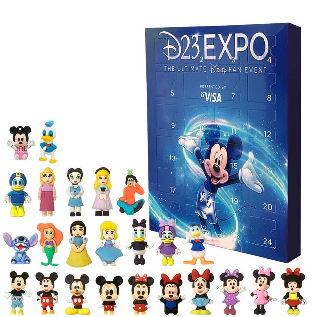 Calendario de Adviento de Disney 2024, Toy Story, Mickey Stitch, figura de Anime, caja sorpresa, cuenta atrás de 24 días, regalo de cumpleaños y Navidad para niños