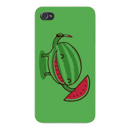Shape Cut Out - Apple iPhone Custom Case 4 4S White Plastic Snap On -