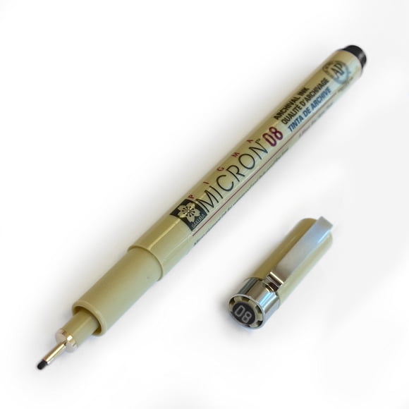 Fineliners Pigma Sakura Micron 0,8 mm Negro Caja de 12