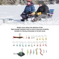 thumbnail image 3 of Ice Fishing Jigs, Polished Ice Fishing Hook Set Bright Color Anti Rust  For Fishing Enthusiasts, 3 of 8