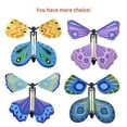 thumbnail image 1 of UOWEG Flying Butterfly Colorful Magic Fluttering Kids Toy Rubber Band Set, 1 of 5