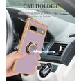 thumbnail image 5 of Compatible for Google Pixel 7a Case with Ring Holder Kickstand [with Magnetic] Soft TPU Shockproof Electroplated Protective Phone Case for Pixel 7a - Purple, 5 of 6