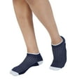 thumbnail image 4 of AirGarb Stylish Ribbed Low Ankle Cotton Socks for Men and Women: Comfortable Cushioning & Breathable Design Free Size - RB24-G8D8B8 (Pack of 24), 4 of 11