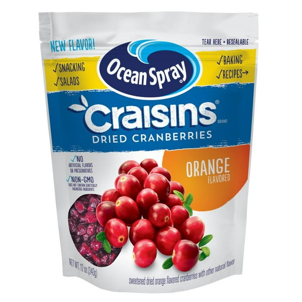 Ocean Spray Craisins Orange Flavored Dried Cranberries, 12 Oz