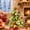 Snow-flocked, variant on 26 Inch Prelit Tabletop Christmas Tree Artificial Norfolk Pine 50 LED Lights with 8 Modes & Timer Decorated Tabletop Lighted Christmas Tree with Red Gold Berries Christmas Ornaments Velvet Base