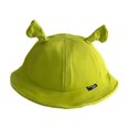 thumbnail image 1 of Sombrero para el sol con forma de cubo de verano para bebés y niños pequeños, sombreros de pescador transpirables (verde), 1 of 3