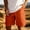Orange, variant on FRSASU Linen Shorts for Men Casual Summer Relaxed Fit Drawstring Waist Lightweight Hawaii Bermuda Shorts with Pockets Yellow