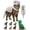 Gray, variant on Dino Dog Costume Soft Plush, T-Rex Skeleton Halloween Costume for Dogs, for Medium & Large Pet Cosplay Party Family