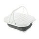 thumbnail image 2 of Cesta de Picnic plegable, cubo para ropa, cubo de agua, cestas para la colada con asa de tapa, cesta de Camping para barbacoa, hogar, RV, pesca Gris, 2 of 9