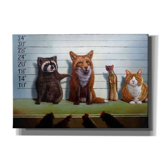 Epic Graffiti 'Usual Suspects' by Lucia Heffernan, Canvas Wall Art, 26"x18"