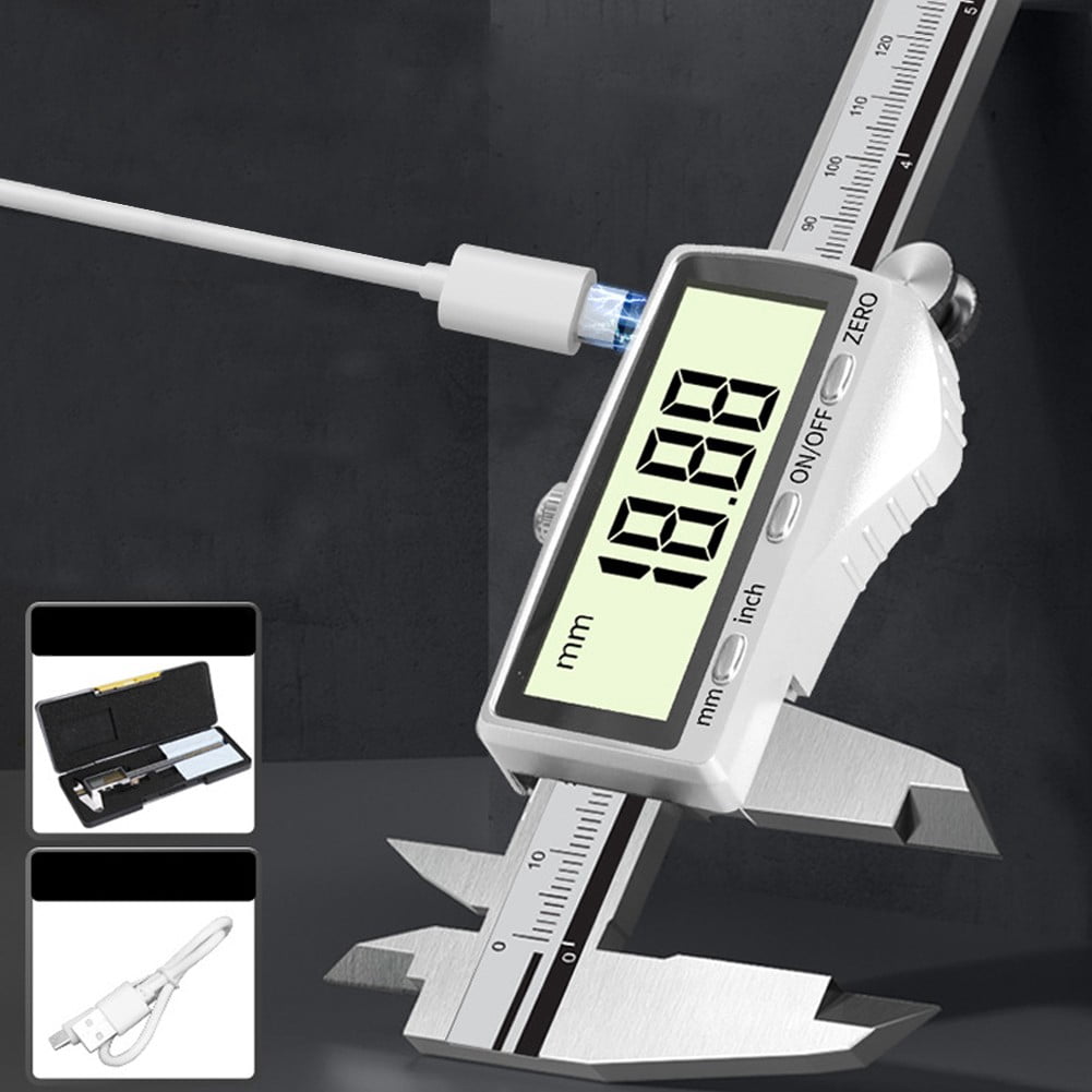 yaaqii Rechargeable Vernier Digital Caliper High for Precision Jewelry Depth Gauge